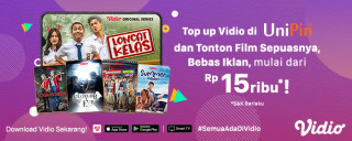 Vidio sudah bisa di top up #PakeUniPin
